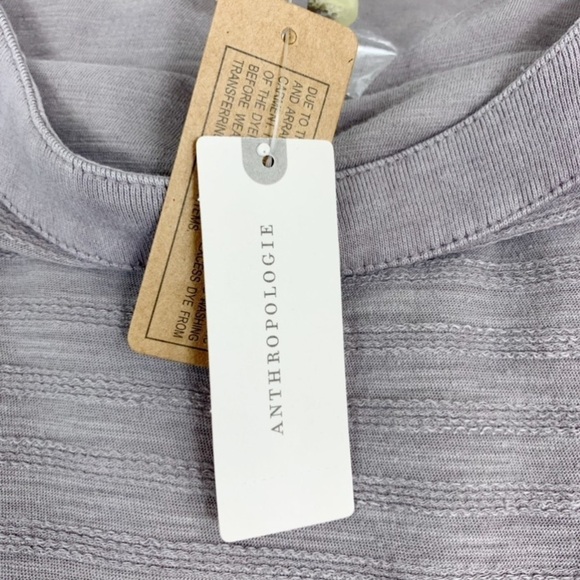 Anthropologie Delilah Button Shoulder Top Dolman Sleeve Gray - Picture 11 of 12